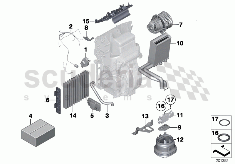 Rear-cabin air conditioner of Rolls Royce Rolls Royce Ghost Series I (2009-2014)