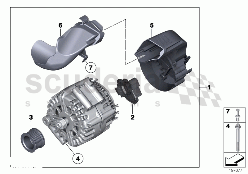 Alternator of Rolls Royce Rolls Royce Ghost Series I (2009-2014)