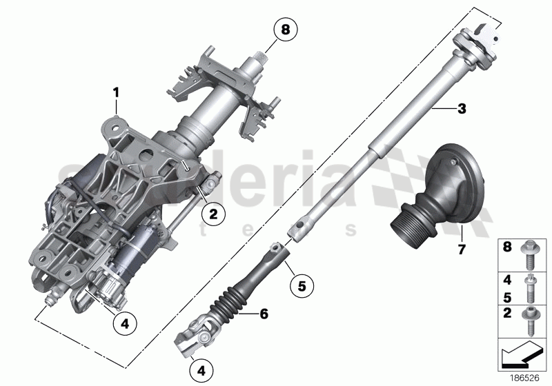 Add-on parts,electr.steering column adj. of Rolls Royce Rolls Royce Ghost Series I (2009-2014)