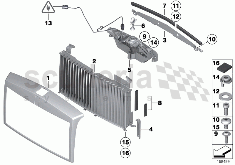 Radiator grill / radiator figure of Rolls Royce Rolls Royce Phantom Extended Wheelbase