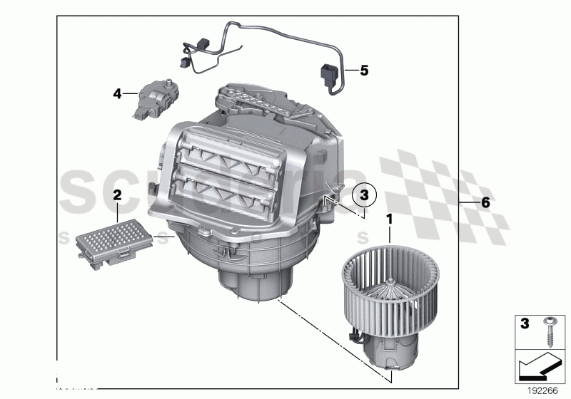 Blower unit / mounting parts of Rolls Royce Rolls Royce Ghost Series I (2009-2014)
