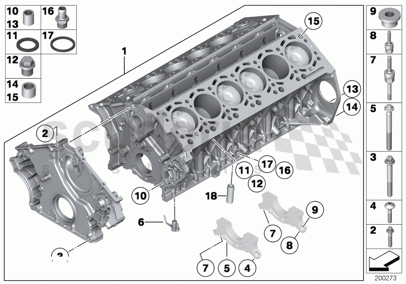 Engine Block of Rolls Royce Rolls Royce Ghost Series I (2009-2014)