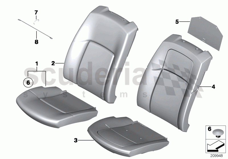 Seat, front, cushion, & cover,basic seat of Rolls Royce Rolls Royce Ghost Series I (2009-2014)