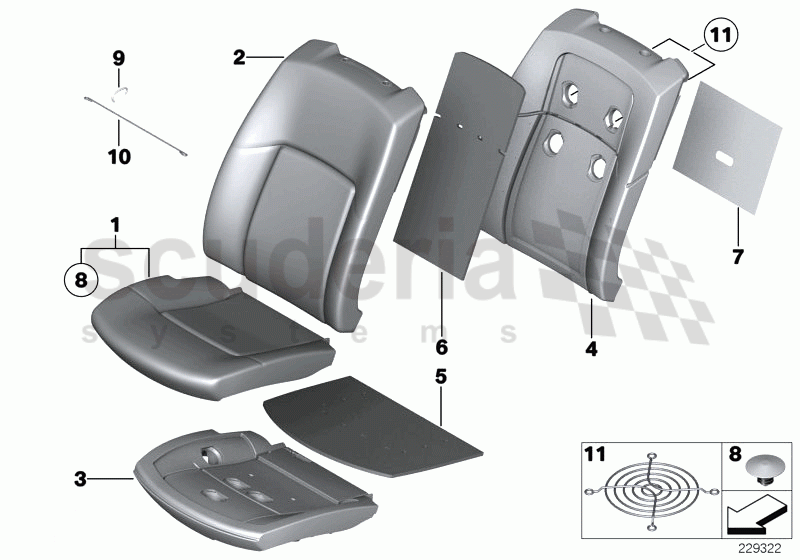 Seat, front, cushion, & cover, A/C seat of Rolls Royce Rolls Royce Ghost Series I (2009-2014)