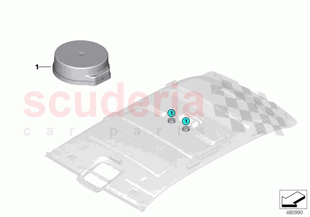 Loudspeaker components for headlining of Rolls Royce Rolls Royce Cullinan RR31(2017-2023)