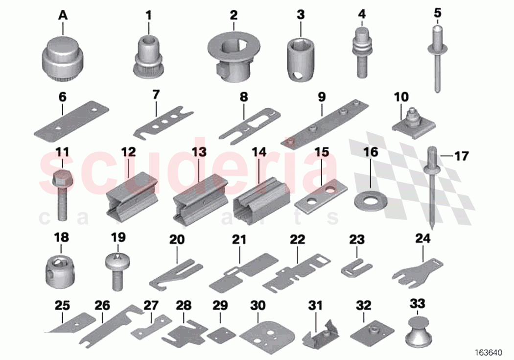 Mechanical connect and repair elements of Rolls Royce Rolls Royce Cullinan RR31(2017-2023)