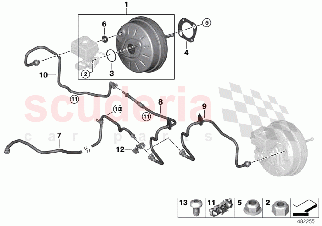 Power brake unit depression of Rolls Royce Rolls Royce Cullinan RR31(2017-2023)