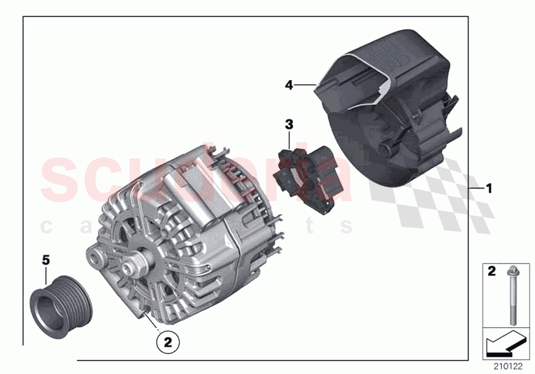 Alternator of Rolls Royce Rolls Royce Cullinan RR31(2017-2023)