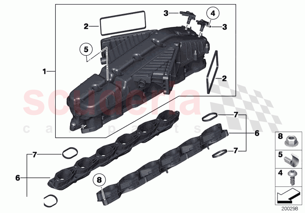 Intake manifold of Rolls Royce Rolls Royce Cullinan RR31(2017-2023)