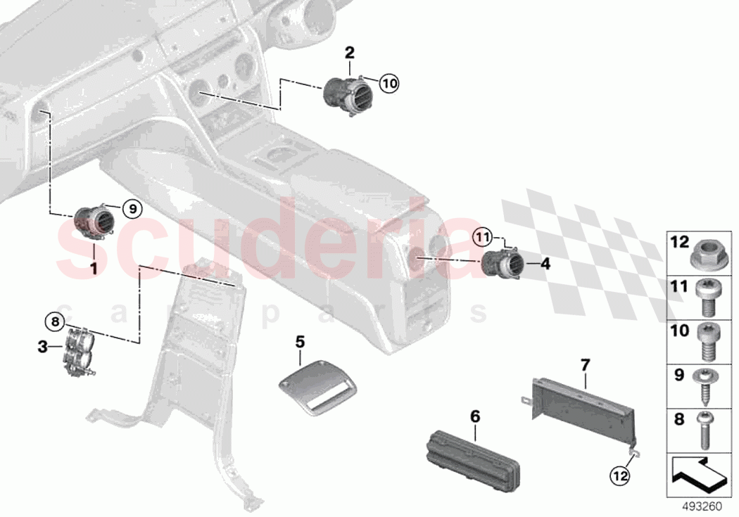 Air outlet of Rolls Royce Rolls Royce Cullinan RR31(2017-2023)