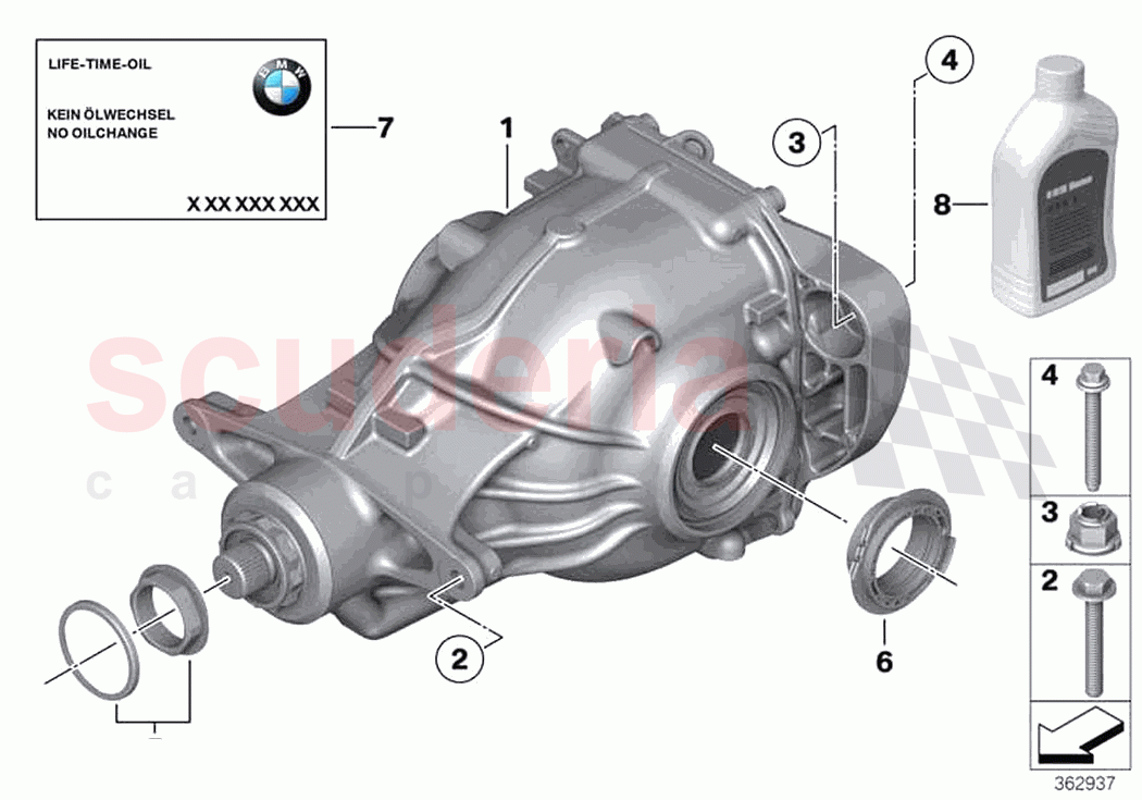 Rear axle drive of Rolls Royce Rolls Royce Cullinan RR31(2017-2023)
