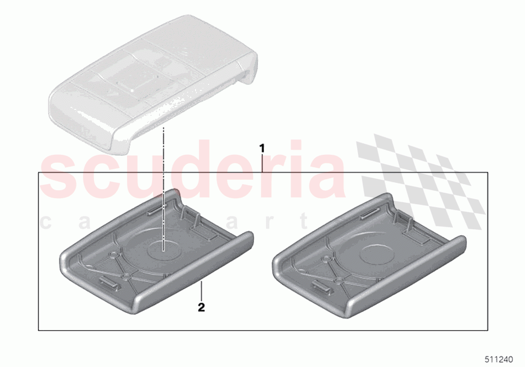 Retrofit kit Leather Coloured Key Back of Rolls Royce Rolls Royce Cullinan RR31(2017-2023)