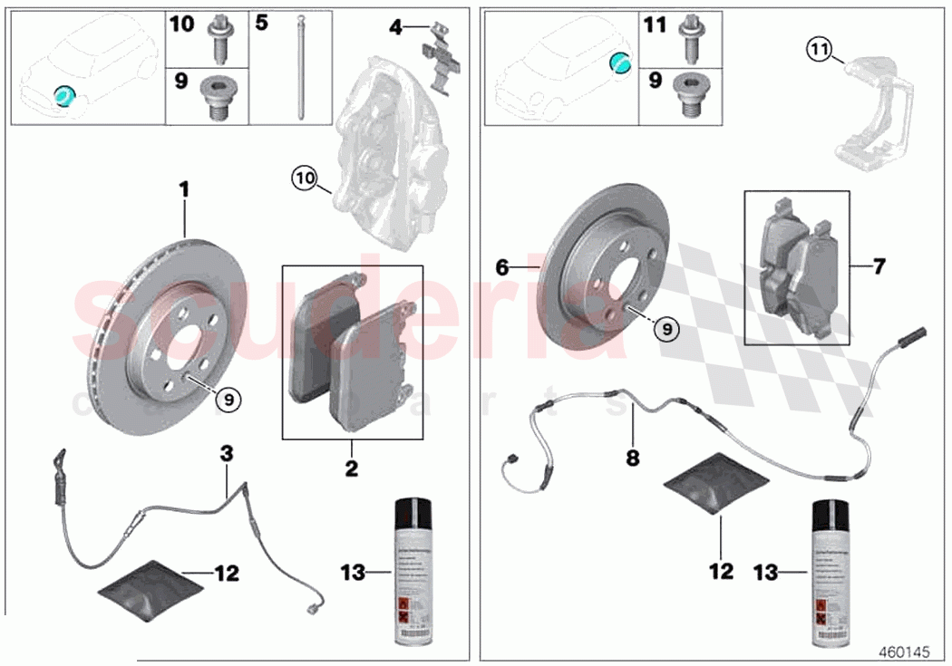 Service brakes of Rolls Royce Rolls Royce Cullinan RR31(2017-2023)