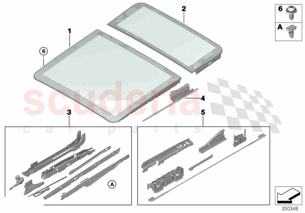 Panorama roof glass slide tilt sunr pan of Rolls Royce Rolls Royce Cullinan RR31(2017-2023)