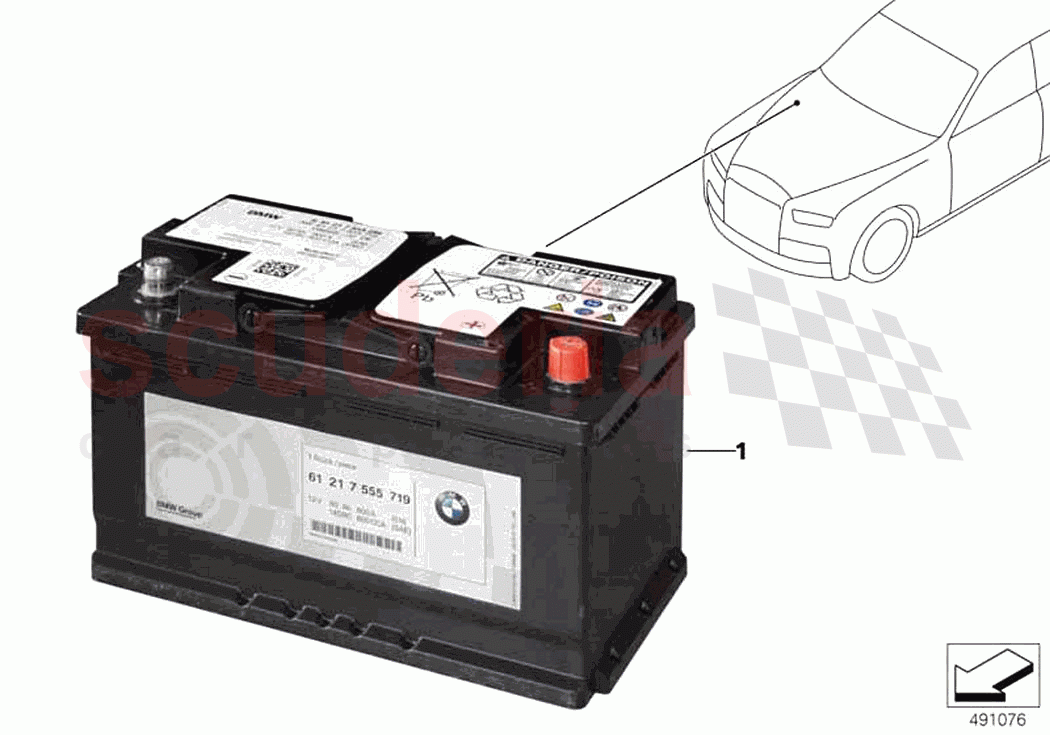 Additional battery of Rolls Royce Rolls Royce Cullinan RR31(2017-2023)