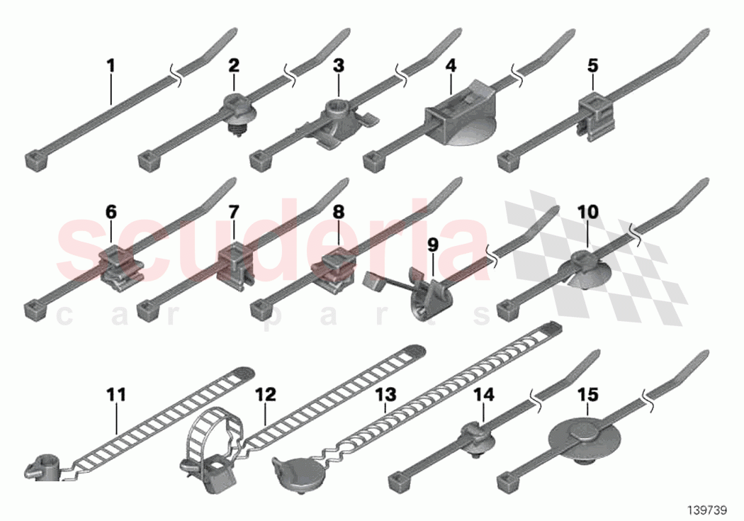Cable tie of Rolls Royce Rolls Royce Cullinan RR31(2017-2023)