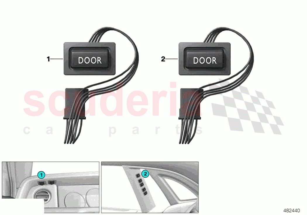 Switch Door of Rolls Royce Rolls Royce Cullinan RR31(2017-2023)