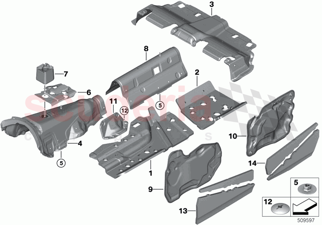 Sound insulation inner of Rolls Royce Rolls Royce Cullinan RR31(2017-2023)