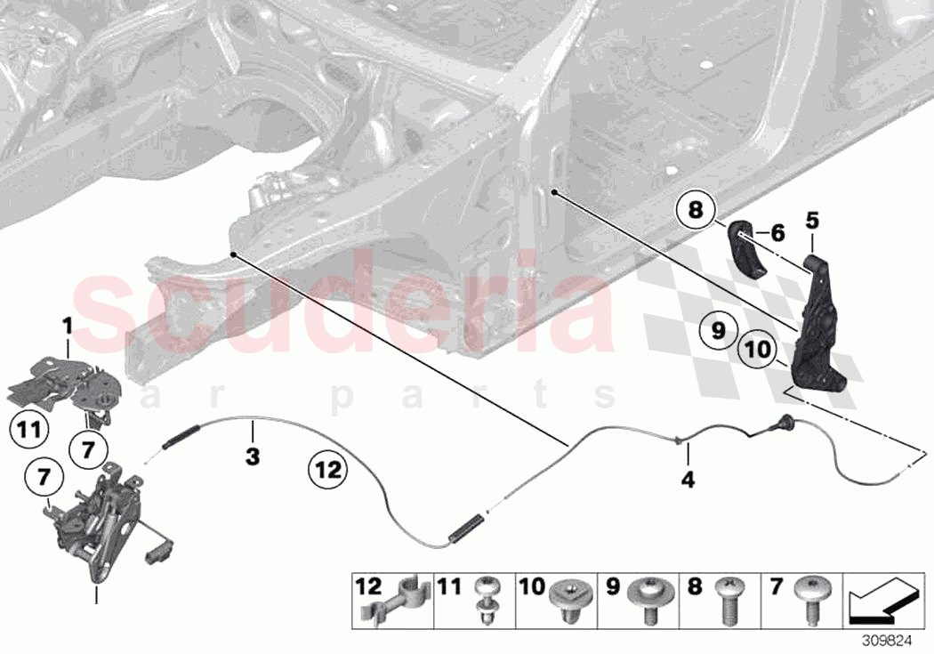 Bonnet closing system of Rolls Royce Rolls Royce Dawn RR6(2017-2023)