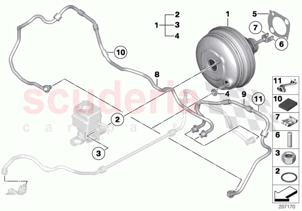 Power brake unit depression of Rolls Royce Rolls Royce Dawn RR6(2017-2023)