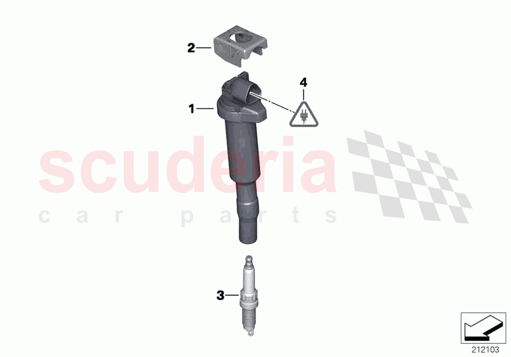 Ignition coil spark plug of Rolls Royce Rolls Royce Dawn RR6(2017-2023)