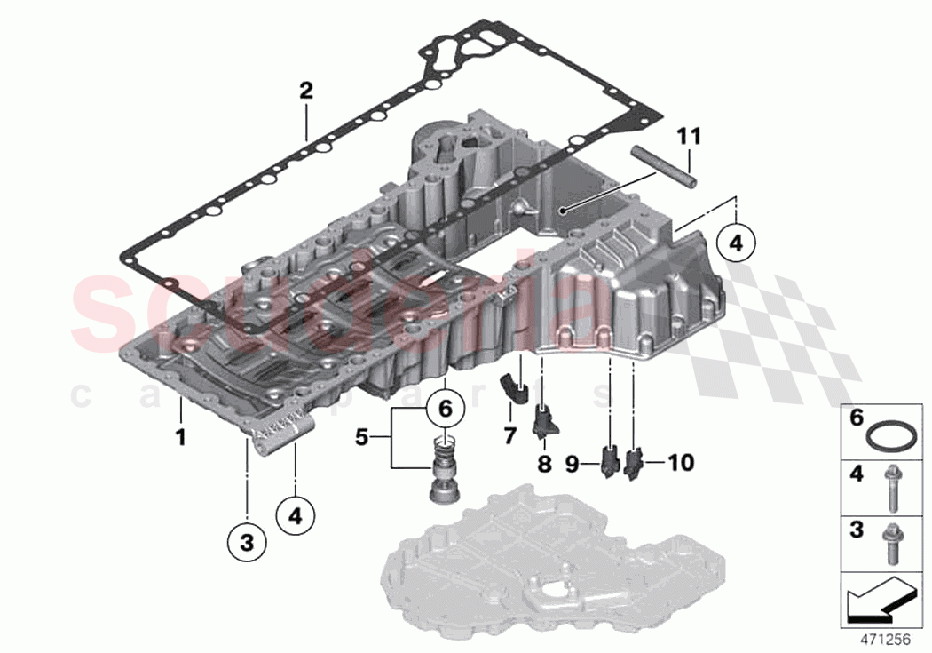 Oil pan upper part oil level indicator of Rolls Royce Rolls Royce Dawn RR6(2017-2023)