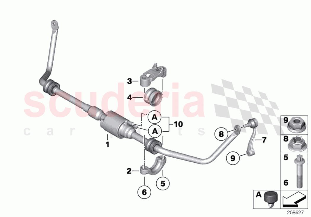 Front stabilizer bar Dynamic Drive of Rolls Royce Rolls Royce Dawn RR6(2017-2023)