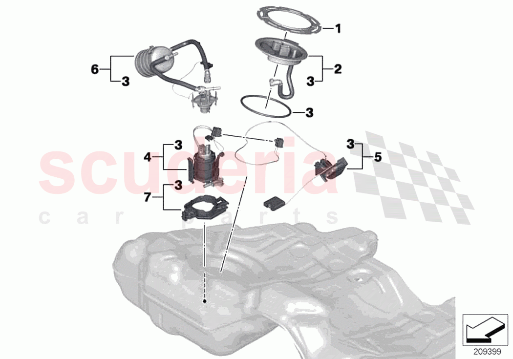 Fuel filter pump fuel level sensor of Rolls Royce Rolls Royce Dawn RR6(2017-2023)