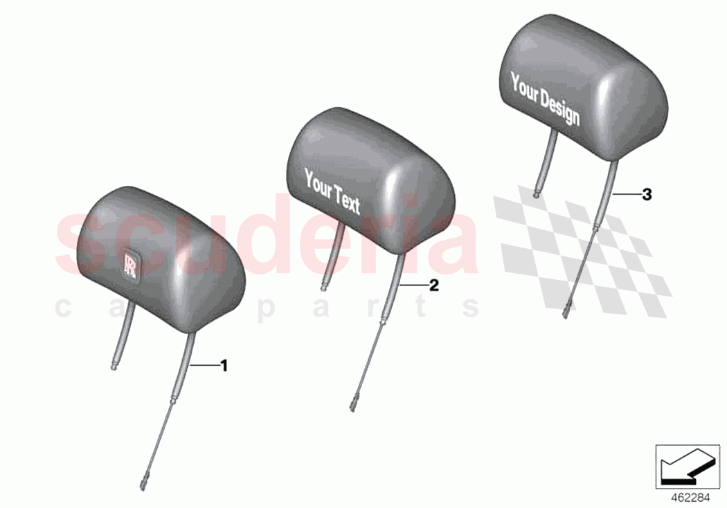 Retrofit headrests of Rolls Royce Rolls Royce Dawn RR6(2017-2023)