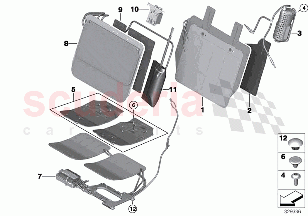Seat front lumbar active seat of Rolls Royce Rolls Royce Dawn RR6(2017-2023)