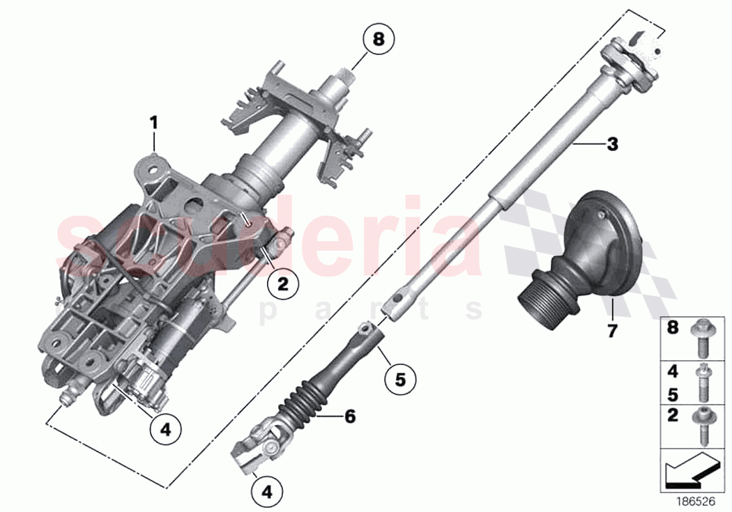 Add on parts electr steering column adj of Rolls Royce Rolls Royce Dawn RR6(2017-2023)
