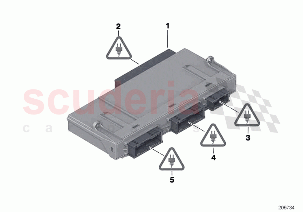 Control unit junction box electronics 3 of Rolls Royce Rolls Royce Dawn RR6(2017-2023)