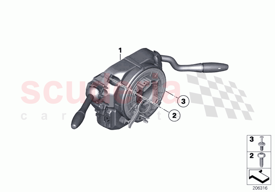 Switch cluster steering column of Rolls Royce Rolls Royce Dawn RR6(2017-2023)