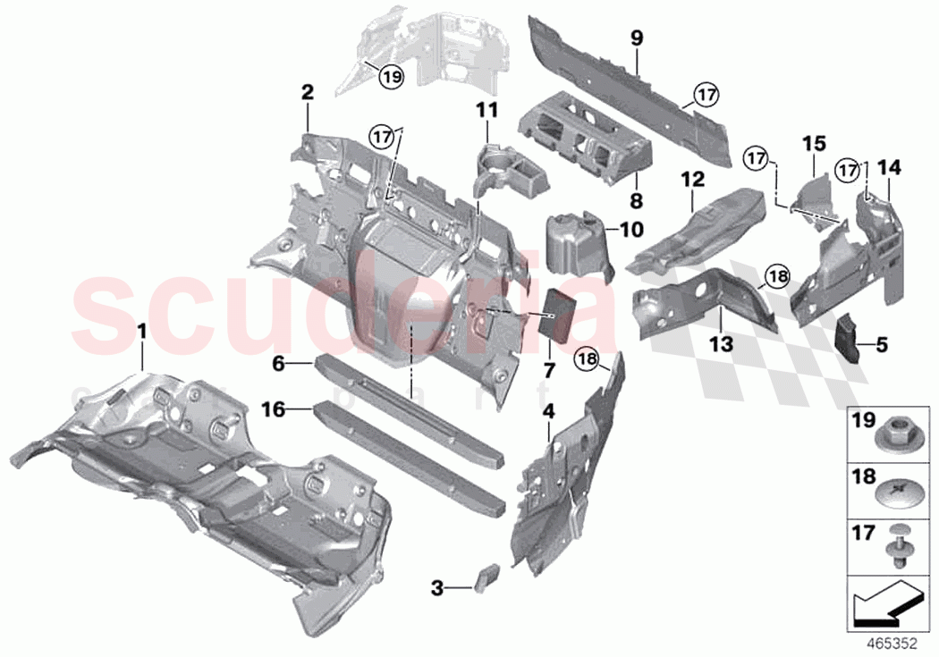 Sound insulating rear of Rolls Royce Rolls Royce Dawn RR6(2017-2023)