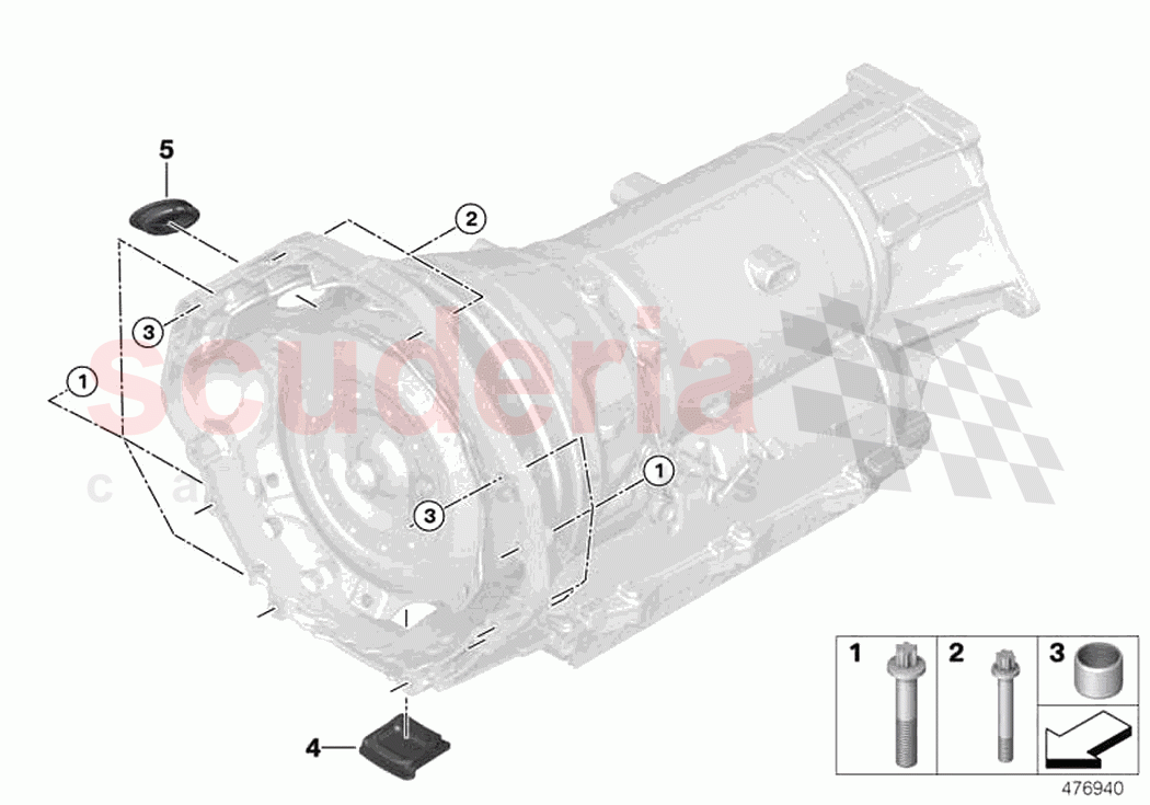 Transmission mounting parts of Rolls Royce Rolls Royce Ghost Extended RR22(2019-2023)