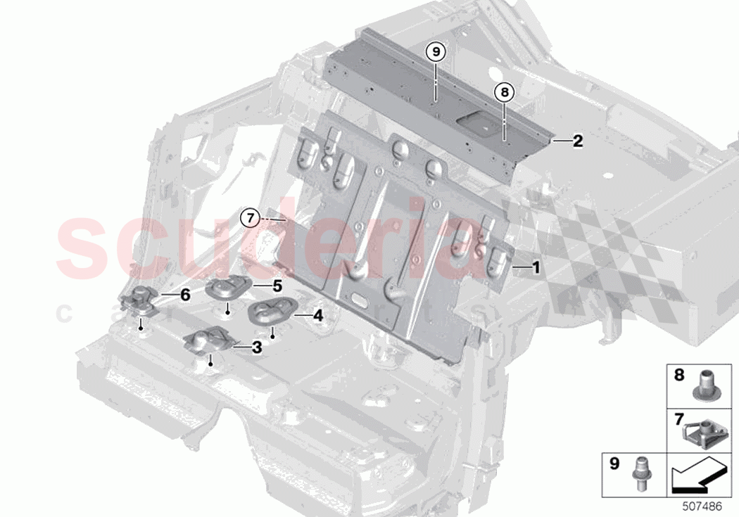 Partition trunk of Rolls Royce Rolls Royce Ghost Extended RR22(2019-2023)