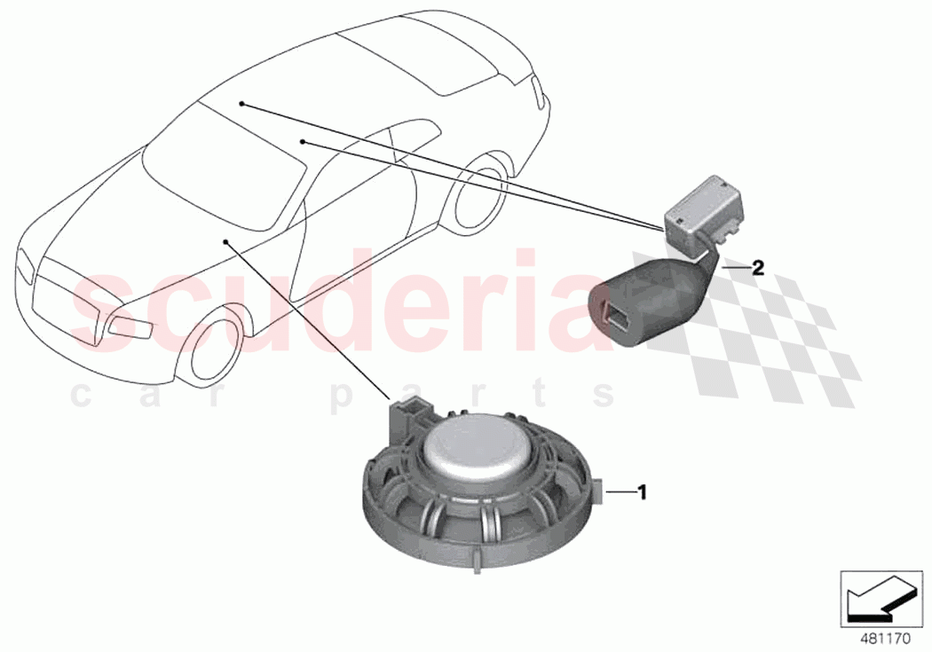 Single parts f hands free facility of Rolls Royce Rolls Royce Ghost Extended RR22(2019-2023)