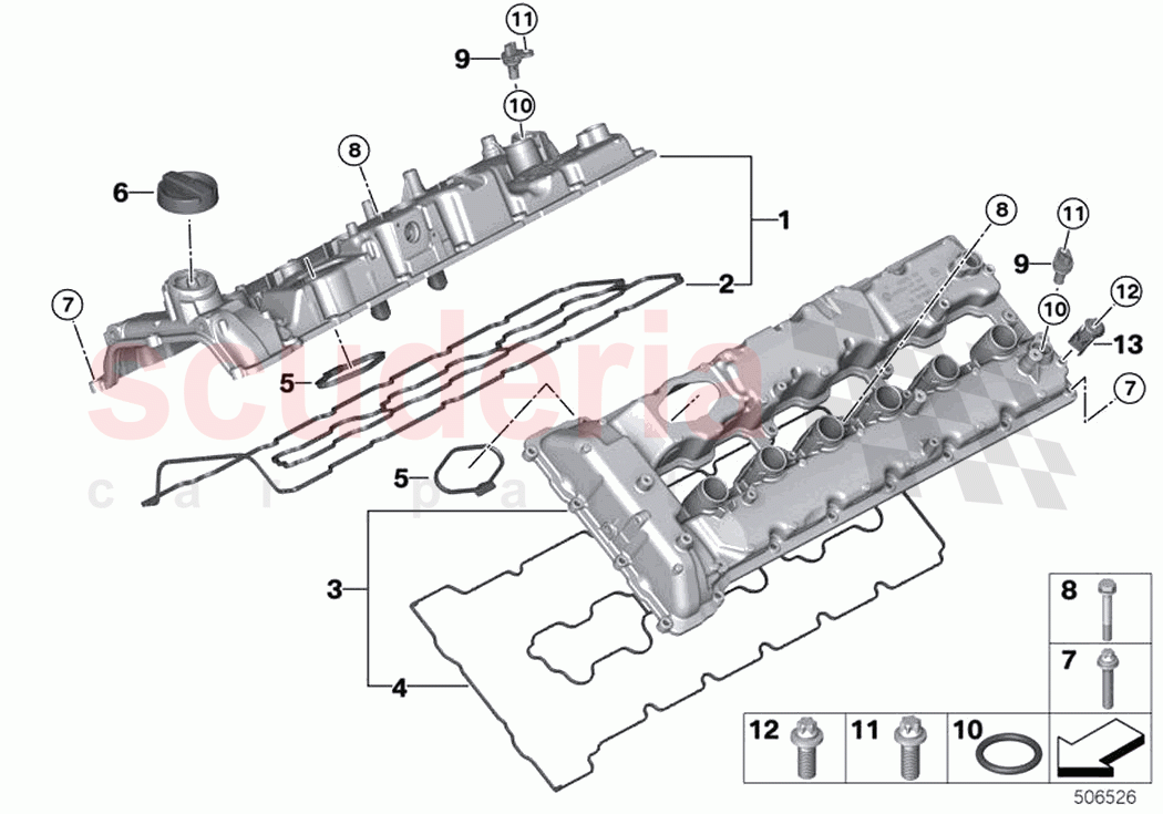Cylinder head cover of Rolls Royce Rolls Royce Ghost Extended RR22(2019-2023)