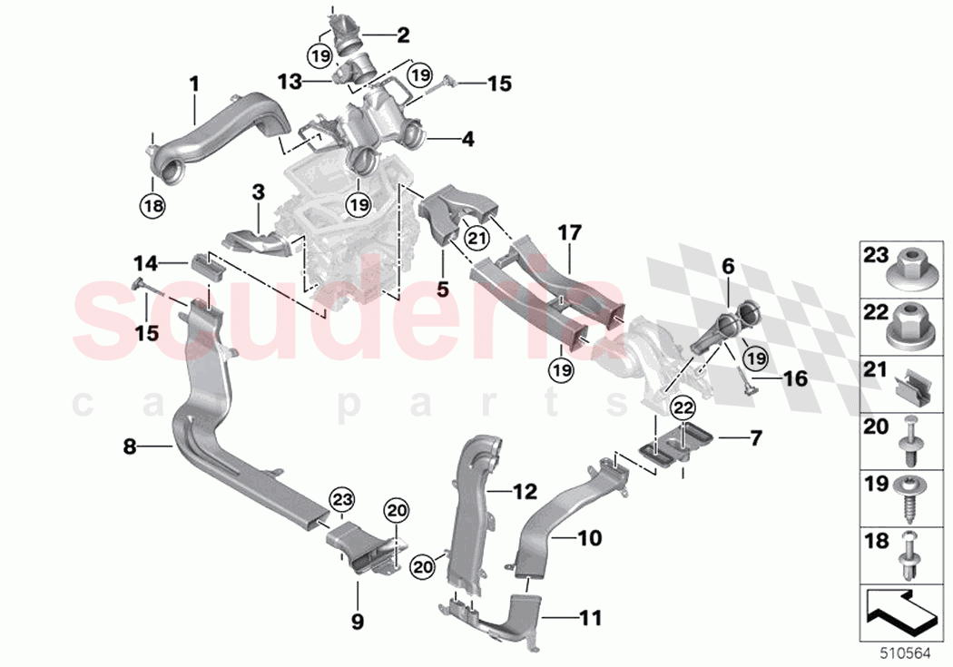 Air duct of Rolls Royce Rolls Royce Ghost Extended RR22(2019-2023)