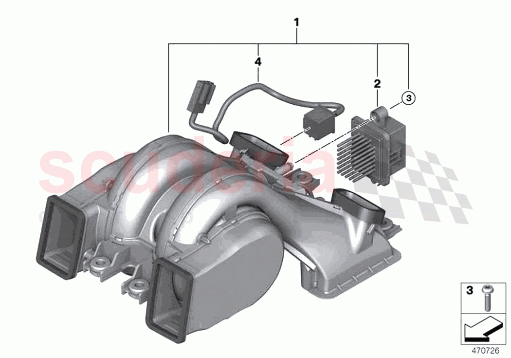 Blower rear of Rolls Royce Rolls Royce Ghost Extended RR22(2019-2023)
