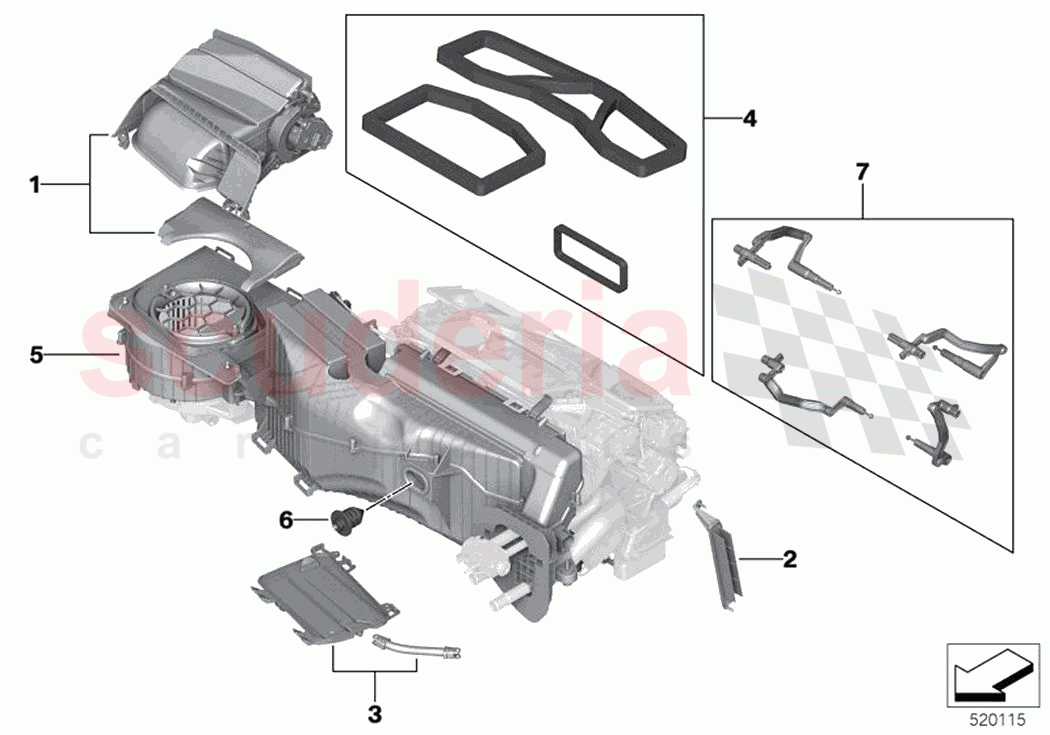Housing parts heater and air condit of Rolls Royce Rolls Royce Ghost Extended RR22(2019-2023)