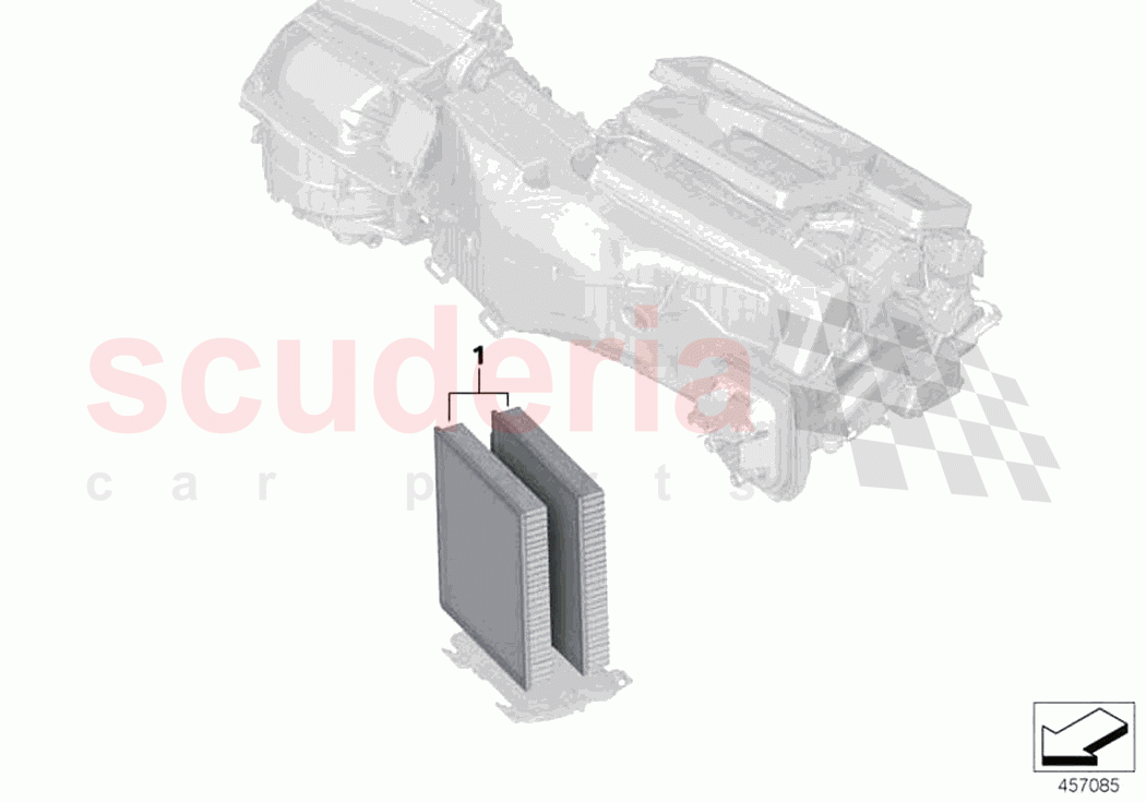 Microfilter activated Carbon container of Rolls Royce Rolls Royce Ghost Extended RR22(2019-2023)