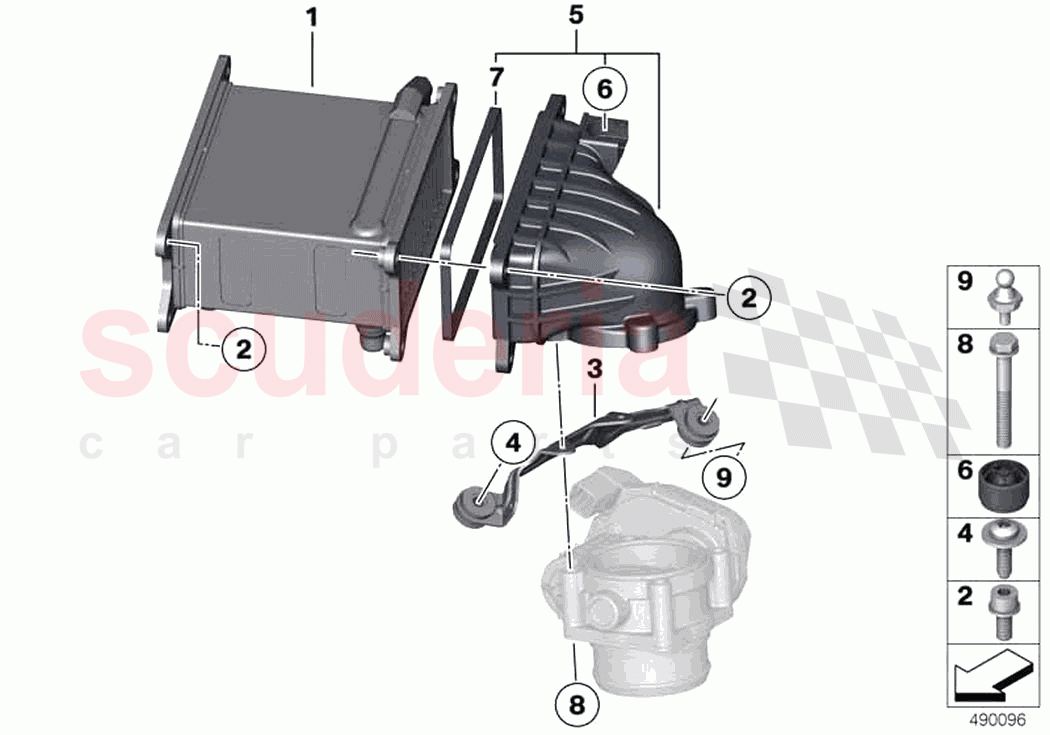 Charge air cooler of Rolls Royce Rolls Royce Ghost Extended RR22(2019-2023)