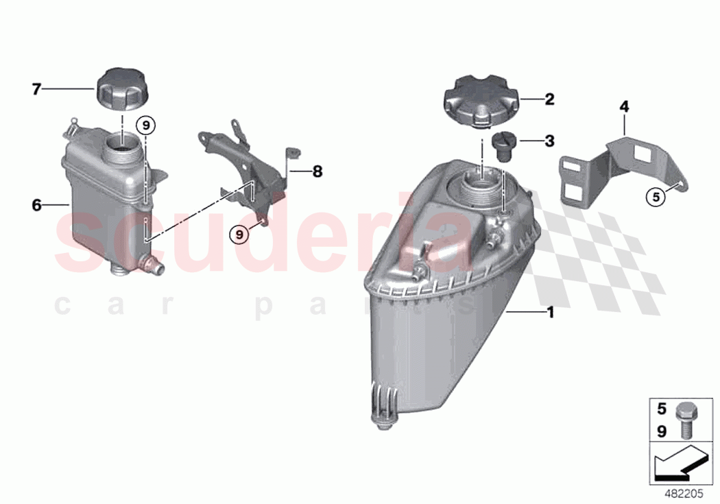 Expansion tank of Rolls Royce Rolls Royce Ghost Extended RR22(2019-2023)