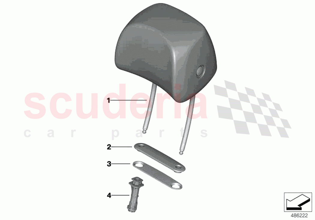 Seat front head restraint of Rolls Royce Rolls Royce Ghost Extended RR22(2019-2023)