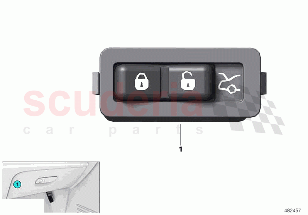 Hotel position switch of Rolls Royce Rolls Royce Ghost Extended RR22(2019-2023)
