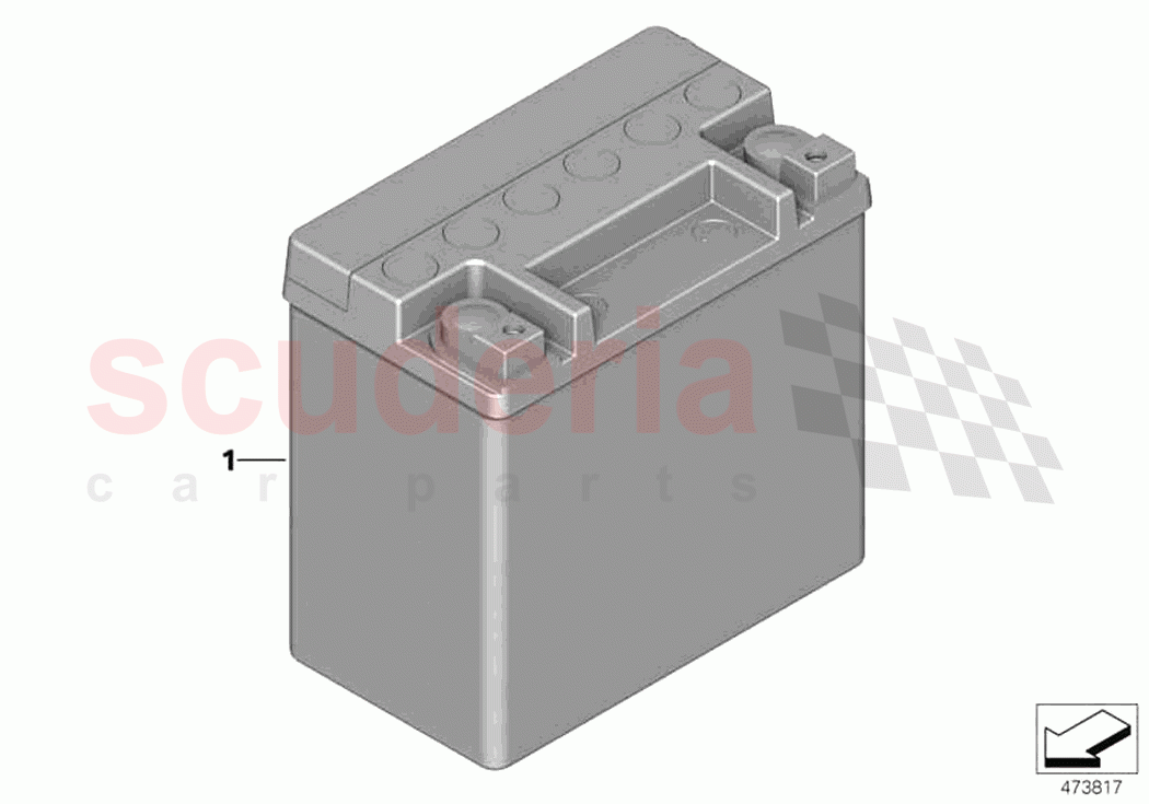 Original BMW battery 12AH of Rolls Royce Rolls Royce Ghost Extended RR22(2019-2023)