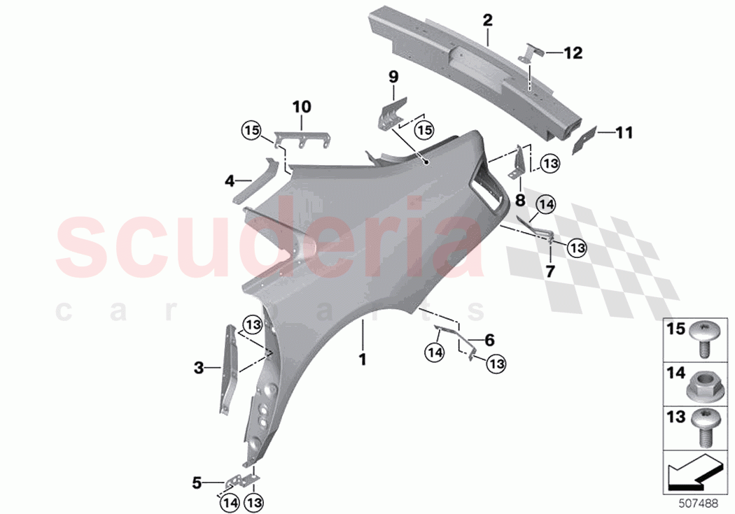 Side panel tail trim of Rolls Royce Rolls Royce Ghost RR21(2019-2023)