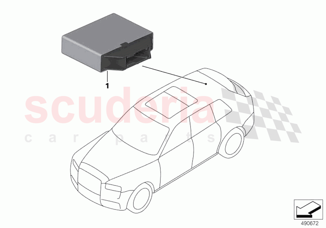 Control unit PDC PMA of Rolls Royce Rolls Royce Ghost RR21(2019-2023)