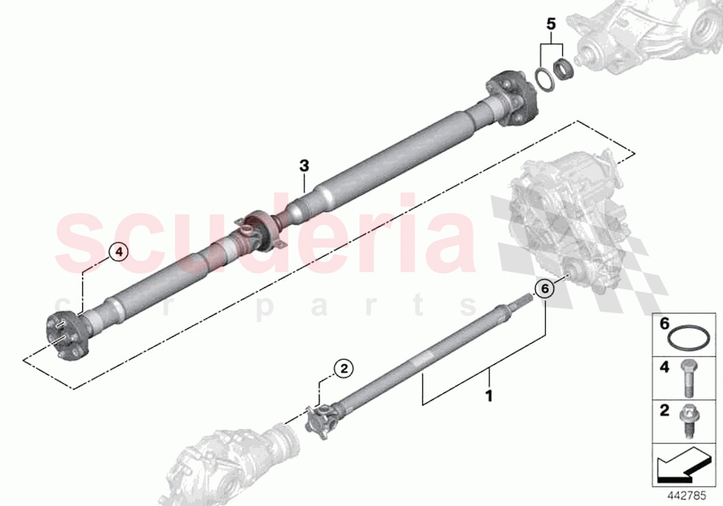 4 wheel drive shaft Insert nut of Rolls Royce Rolls Royce Ghost RR21(2019-2023)